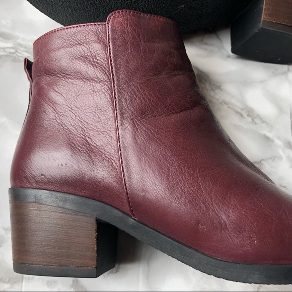 Bueno Leather Heeled Chelsea Boots Ankle Boots - Picture 7 of 16